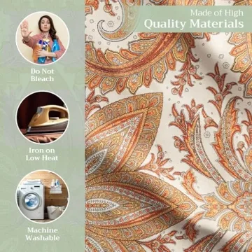 Kashmir Paisley 100% Cotton Napkins Set of 4 - Elegant Dining