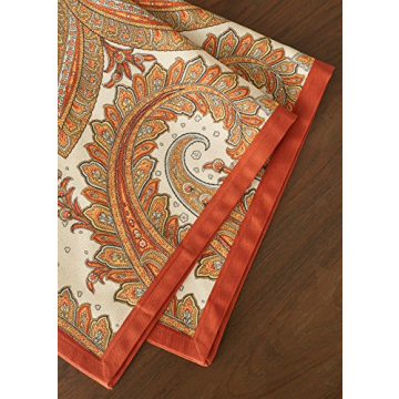 Kashmir Paisley 100% Cotton Napkins Set of 4 - Elegant Dining