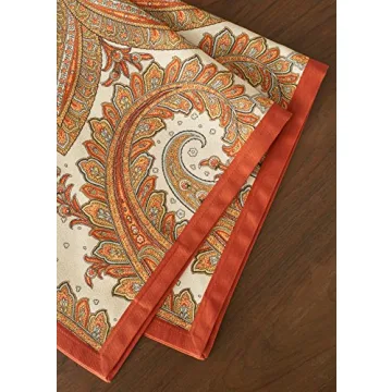 Kashmir Paisley 100% Cotton Napkins Set of 4 - Elegant Dining