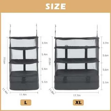 Surblue Hanging Closet Storage Bag for Travel Organization