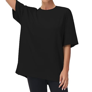 THE GYM PEOPLE Women's Oversized Summer T-Shirts for Comfort