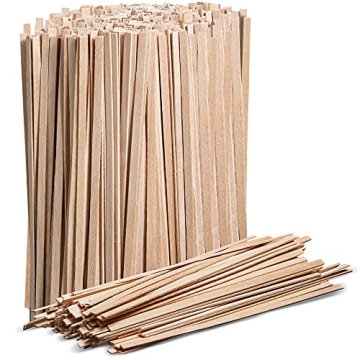 Prestee Wooden Coffee Stirrer - 1000 Disposable 5.5 inches Long Wooden Stir Sticks for Coffee and Co...
