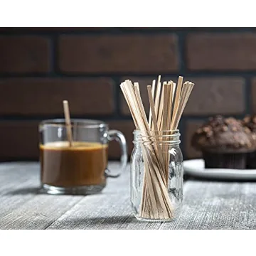 Prestee Eco-Friendly Wooden Coffee Stir Stick Pack