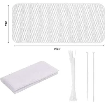 Durable Child Safety Net for Stairways and Balconies