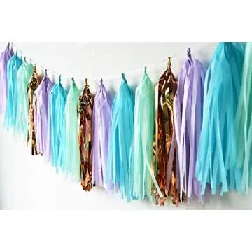 Mermaid Party Decorations for Baby Shower and Birthdays