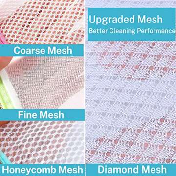 BAGAIL Set of 5 Mesh Laundry Bags for Blouse,Hosiery,Underwear,Sweaters,etc. Premium Laundry Bags for Travel Storage Organization (5 Set)