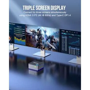 GMKtec Mini PC - Intel N150, 12GB RAM, 4K Display