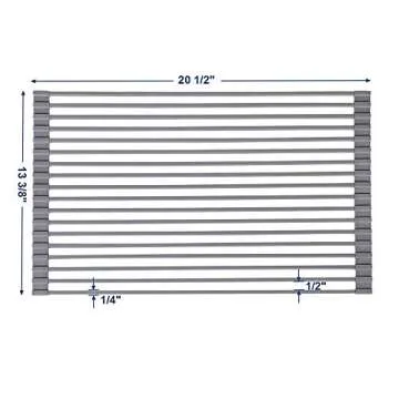 Ahyuan Large Silicone Over Sink Dish Drying Rack 20.5''