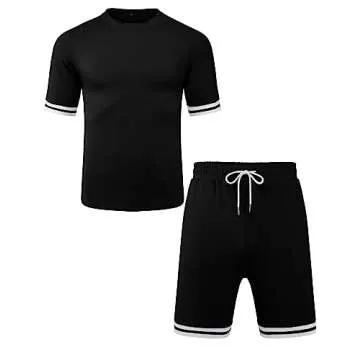Babioboa Men Summer Tracksuit Outfit Set for Workouts