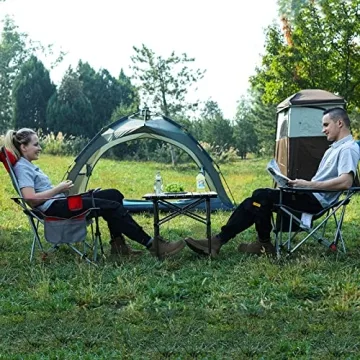 FUNDANGO Portable Reclining Camping Chair for Outdoors