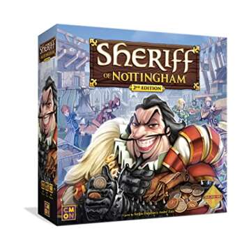 Sheriff of Nottingham 2nd Edition Board Game | Strategy Game | Medieval Bluffing Game | Card Draftin...