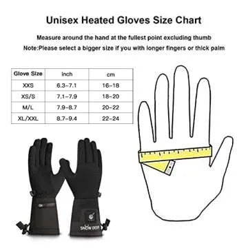 Heated Glove Liners - Rechargeable Battery Warm Gloves