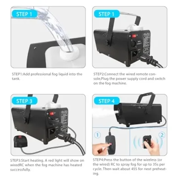Powerful Halloween Fog Machine with Remote Control