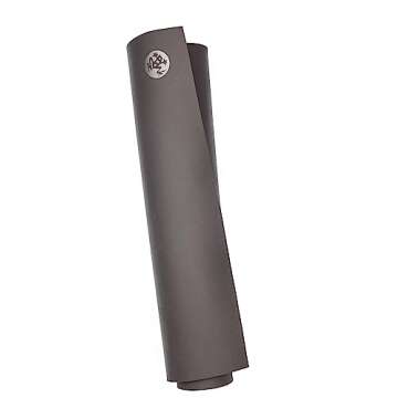 Manduka GRP Hot Yoga Mat - For Women and Men, Durable, Non Slip Grip, Sweat Resistant, 6mm Thick, 71 Inch, Steel Grey