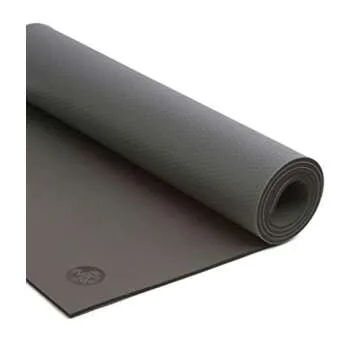 Manduka GRP Hot Yoga Mat - For Women and Men, Durable, Non Slip Grip, Sweat Resistant, 6mm Thick, 71 Inch, Steel Grey