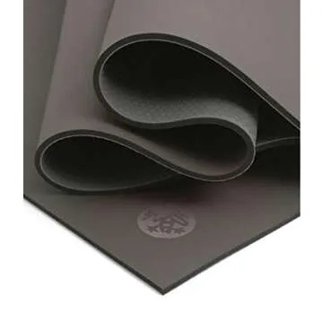 Manduka GRP Hot Yoga Mat - For Women and Men, Durable, Non Slip Grip, Sweat Resistant, 6mm Thick, 71 Inch, Steel Grey