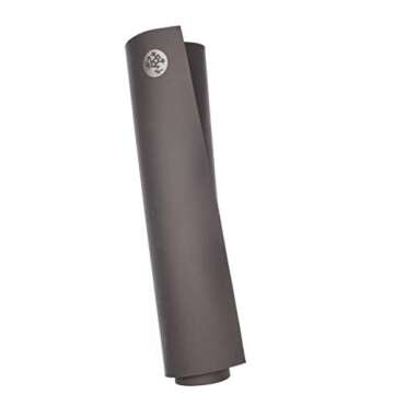 Manduka GRP Hot Yoga Mat - For Women and Men, Durable, Non Slip Grip, Sweat Resistant, 6mm Thick, 71 Inch, Steel Grey