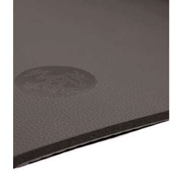 Manduka GRP Hot Yoga Mat - For Women and Men, Durable, Non Slip Grip, Sweat Resistant, 6mm Thick, 71 Inch, Steel Grey
