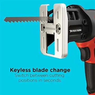 BLACK+DECKER Cordless Compact Jig Saw Ideal for DIY Projects