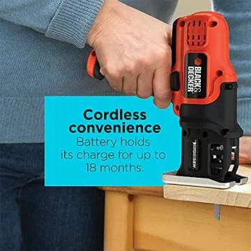 BLACK+DECKER Cordless Compact Jig Saw Ideal for DIY Projects