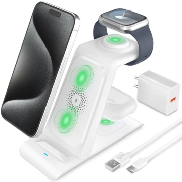 HATALKIN 3 in 1 Wireless Charging Station for Apple Devices