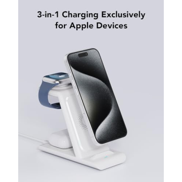 HATALKIN 3 in 1 Wireless Charging Station for Apple Devices