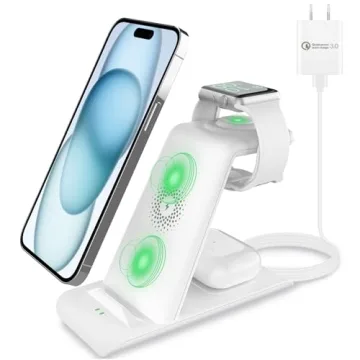 HATALKIN 3 in 1 Wireless Charging Station for Apple Devices