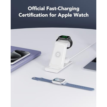 HATALKIN 3 in 1 Wireless Charging Station for Apple Devices