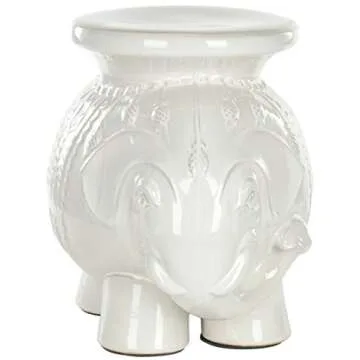 Elephant Ceramic Garden Stool | Unique Accent for Home