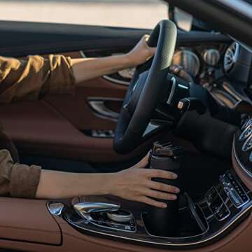 PREMIUM 24oz Double Insulated Water Bottle with Spout Lid – Stainless Steel Water Bottle – Leak Proof Metal Water Bottle – No Sweat – Reusable – Maya Blue, 23.6 oz