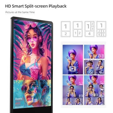 JASZDOT 4K Digital Signage Kiosk with Touchscreen Display