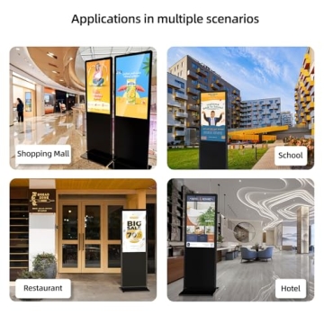 JASZDOT 4K Digital Signage Kiosk with Touchscreen Display