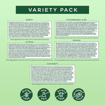 Bloom Nutrition Superfood Greens Powder Stick Packs, Digestive Enzymes with Probiotics and Prebiotics, Gut Health, Bloating Relief for Women, Chlorella, Green Juice Mix, 15 SVG, 5 Flavor Variety