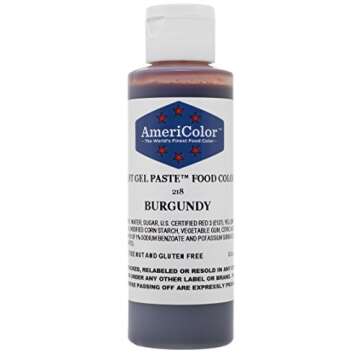 Americolor Soft Gel Paste Food Color, 4.5-Ounce, Burgundy