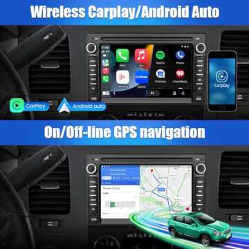 Car Radio Stereo Android 12 for Chevrolet Chevy Silverado Tahoe GMC Sierra Yukon