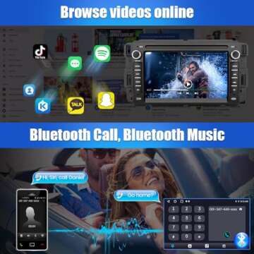 Car Radio Stereo Android 12 for Chevrolet Chevy Silverado Tahoe GMC Sierra Yukon