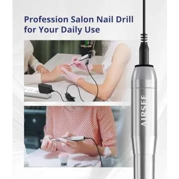 AIRSEE Electric Nail Drill Machine for Effortless Nail Care