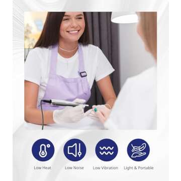 AIRSEE Electric Nail Drill Machine, Nail File Kit for Beginners, Portable EFile for Acrylic Gel Nails, Manicure Pedicure Polishing Shape Tool with 11 Bits and 56 Sanding Bands, Home & Salon Silver N24