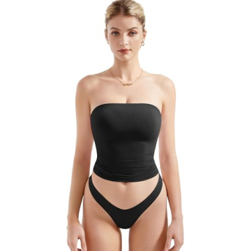 SUUKSESS Women Sexy Tube Top - Trendy Y2K Style, Casual and Comfortable!