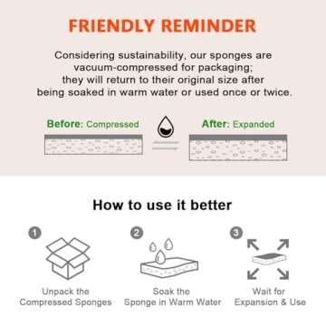 AIDEA Non Scratch Kitchen Sponges for Everyday Cleaning