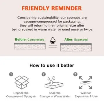 AIDEA Non Scratch Kitchen Sponges for Everyday Cleaning