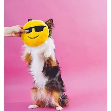 ZippyPaws Cool Dude Plush Dog Toy with Squeakers