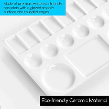MEEDEN Ceramic Watercolor Palette for Artists and Painters