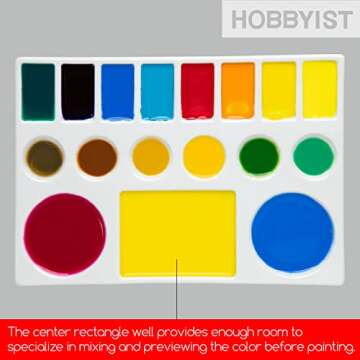 MEEDEN Ceramic Watercolor Palette for Artists and Painters