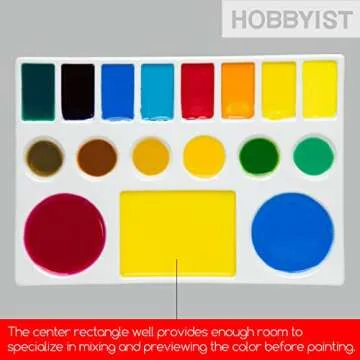 MEEDEN Ceramic Watercolor Palette for Artists and Painters