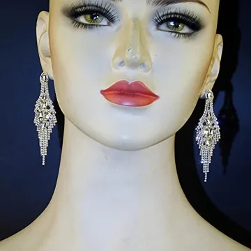 Shop CHRAN Silver Teardrop Crystal Earrings for Her