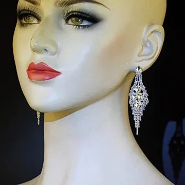 Shop CHRAN Silver Teardrop Crystal Earrings for Her