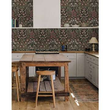 NextWall Tulip Garden Floral Removable Wallpaper