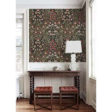 NextWall Tulip Garden Floral Removable Wallpaper