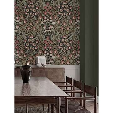 NextWall Tulip Garden Floral Removable Wallpaper
